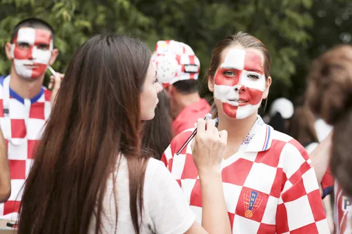 Болельщики перед началом матча