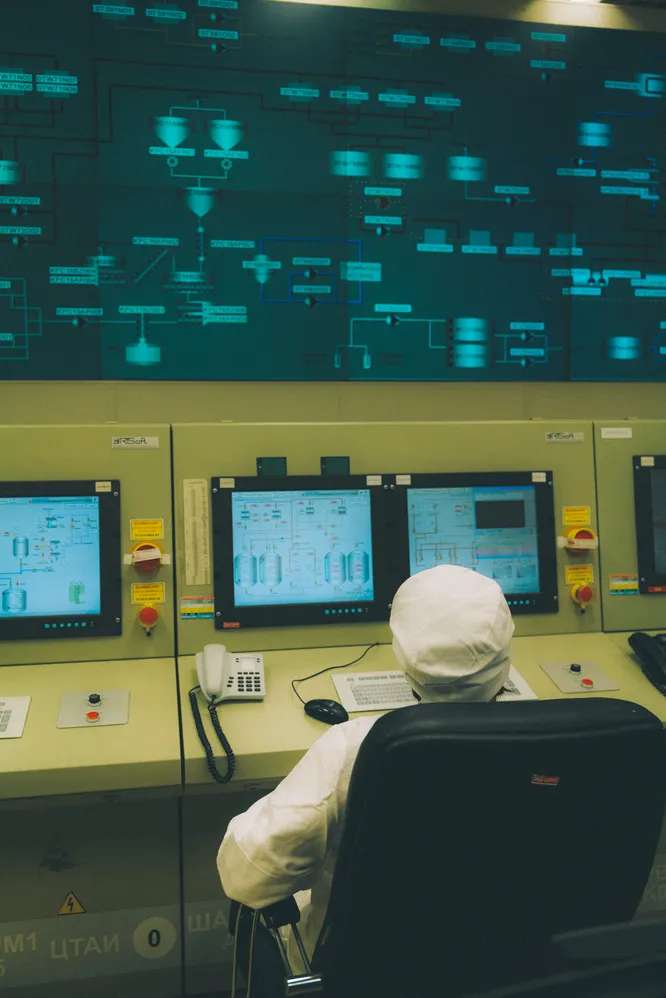 Кольская АЭС, Щит управления комплекса по переработке жидких радиоактивных отходов