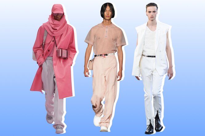 Свободные костюмы, эксперименты с трикотажем и все оттенки розового: главные тенденции мужской моды сезона весна–лето 2020