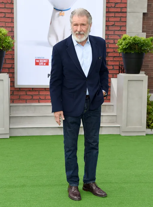 WESTWOOD, CALIFORNIA — JUNE 02: Harrison Ford attends the premiere of Universal Pictures' «The Secret Life of Pets 2» at Regency Village Theatre on June 2, 2019 in Westwood, California. (Photo by )