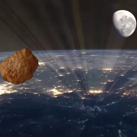 В Великобритании в космос запустили наггетс. Его скорость достигла 322 километров в час