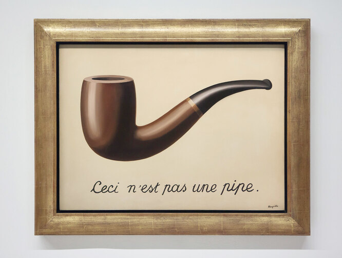 «Вероломство образов», Рене Магритт, 1929 год. «Вероломство образов», Рене Магритт, 1929 год.