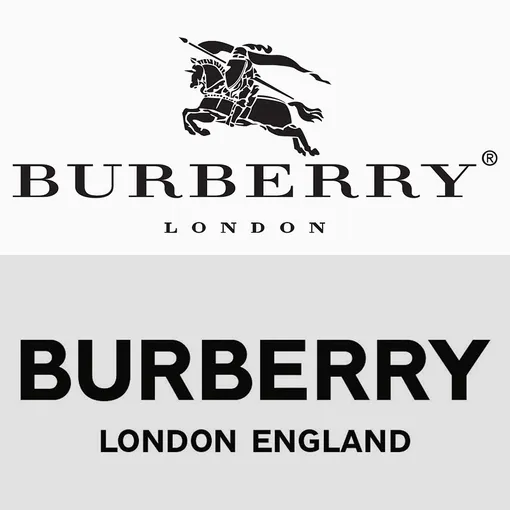 Старый и новый логотипы Burberry