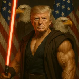 Белый дом опубликовал созданное искусственным интеллектом изображение Трампа в образе джедая