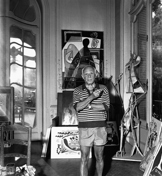 Пикассо в Каннах, 1955 Пикассо в Каннах, 1955