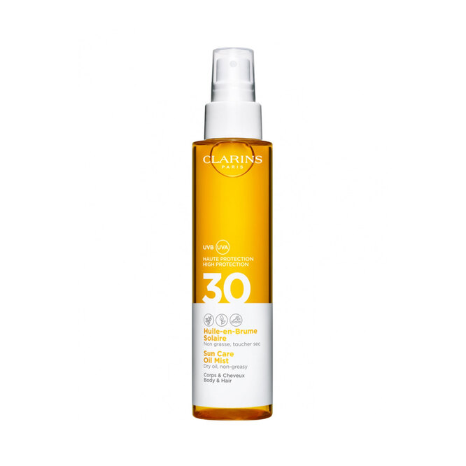 Солнцезащитное спрей-масло для тела и волос SPF 30, Clarins