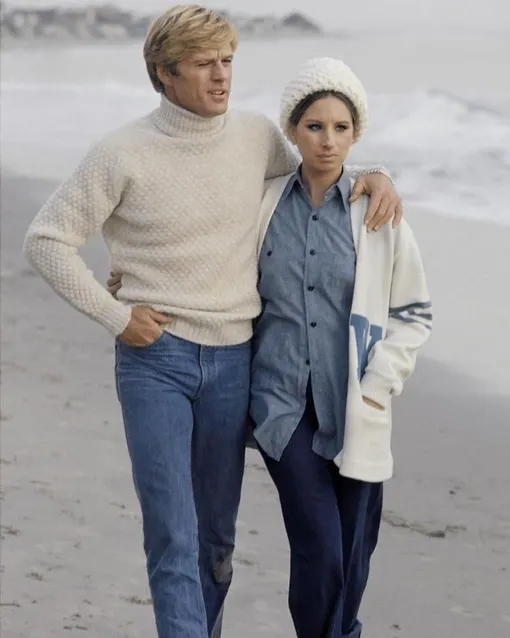 Роберт Рэдфорд и Барбара Стрейзанд в фильме «Какими мы были», 1972
