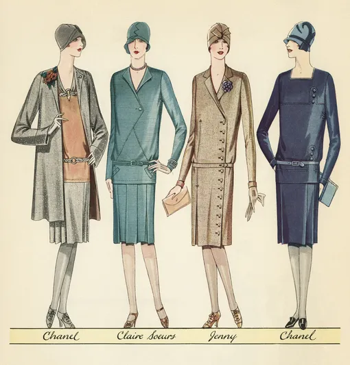 Эскизы коллекции Chanel, 1928