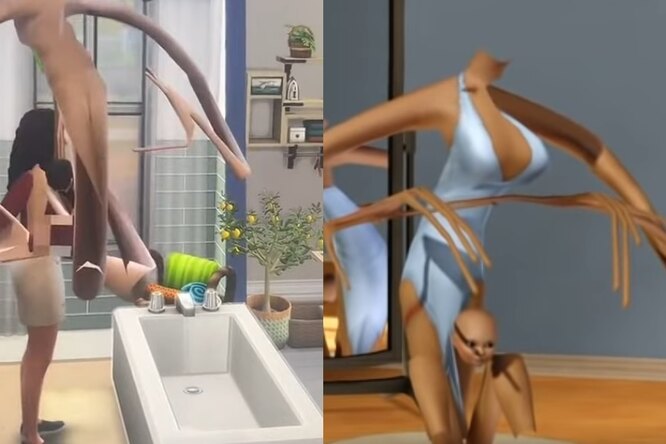 Что происходит с детьми в The Sims 4? Баг превращает младенцев в монстров с длинными конечностями