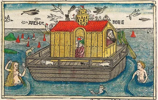 Гравюра с изображением Ноева ковчега, Антон Кобергер, 1440-1513