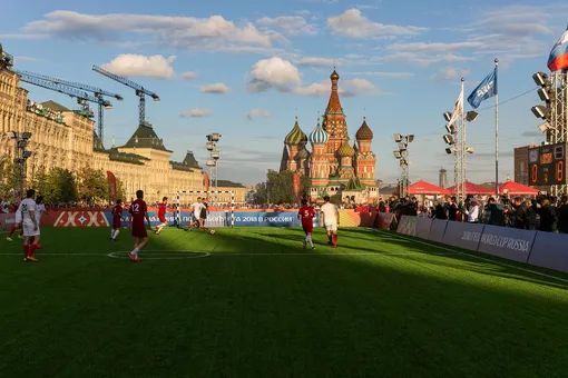 В Москве прошел дружеский футбольный матч между Россией и Катаром