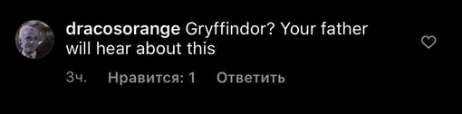 «Гриффиндор? Твой отец узнает об этом»