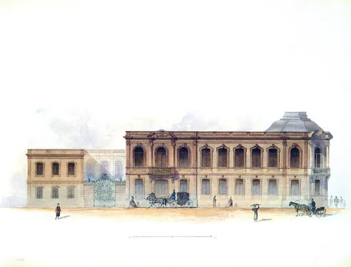 Строгановский дворец в Санкт-Петербурге, 1863 Строгановский дворец в Санкт-Петербурге, 1863
