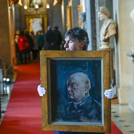 Эскиз портрета Черчилля, который он ненавидел и поручил сжечь, выставили на аукцион