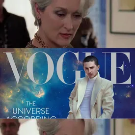 В сети смеются над новой обложкой Vogue с Тимоти Шаламе