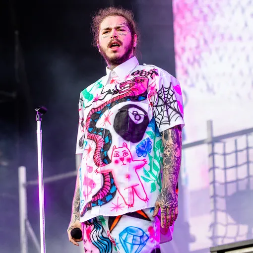 Post Malone на фестивале Lollapalooza в Чикаго, август 2018