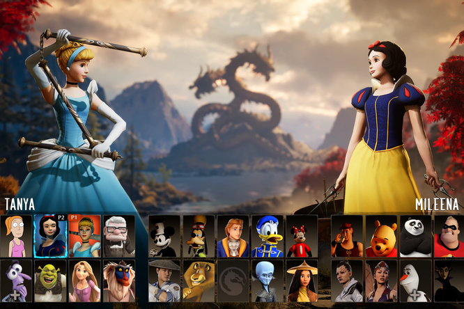 Золушка vs Белоснежка: модеры заменили героев Mortal Kombat на диснеевских принцесс и других мультперсонажей