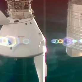 Корабль Crew Dragon c российским космонавтом Олегом Платоновым на борту пристыковался к МКС