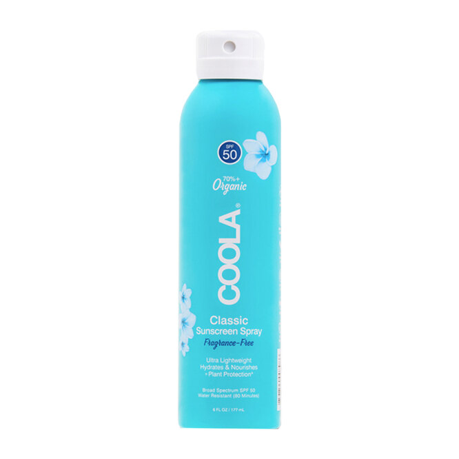 Солнцезащитный спрей для тела без запаха Classic Sunscreen Spray Fragrance-Free SPF50, Coola