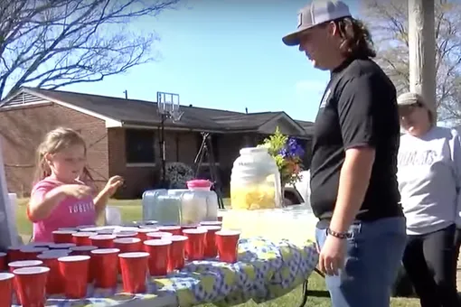 В США 7-летняя девочка собрала почти $10 тысяч на надгробие матери, продавая лимонад