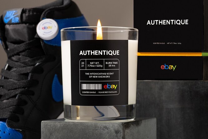 eBay выпустили ароматическую свечу с запахом новых кроссовок