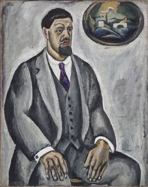 Петр Кончаловский. Автопортрет в сером, 1911 год