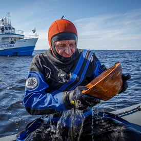 На дне Ладожского озера нашли затонувший корабль, построенный в Финляндии более 100 лет назад На дне Ладожского озера нашли затонувший корабль, построенный в Финляндии более 100 лет назад