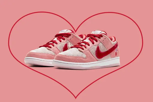 Кроссовки дня: новые Nike (из бархата!) ко Дню святого Валентина