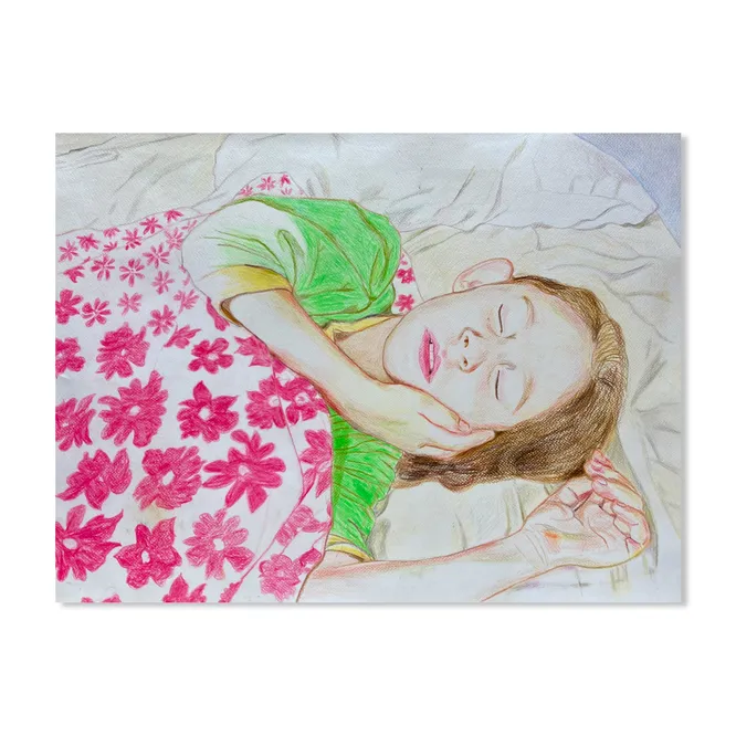 Алексей Яковлев, рисунок «Спящая девочка», 30 000 руб., TEO by Cosmoscow