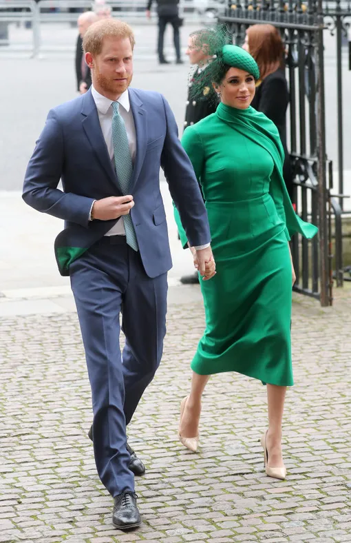 Принц Гарри и Меган Маркл во время службы в честь Дня Содружества, 9 марта 2020