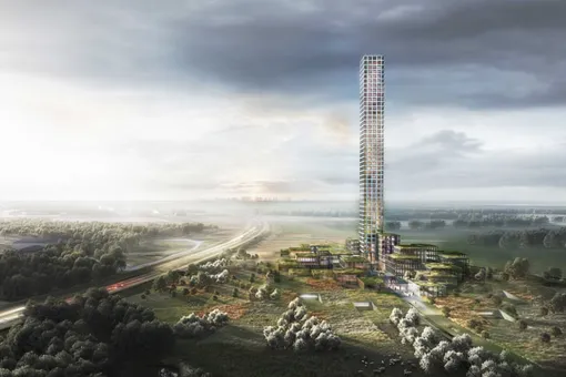 «Око Саурона»: в датском городе с населением 7000 человек построят самое высокое здание в Европе