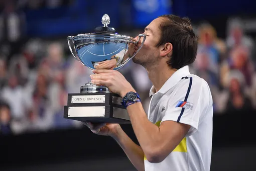 Теннисист Даниил Медведев выиграл свой десятый титул на турнире в Марселе. Россиянин впервые стал второй ракеткой мира