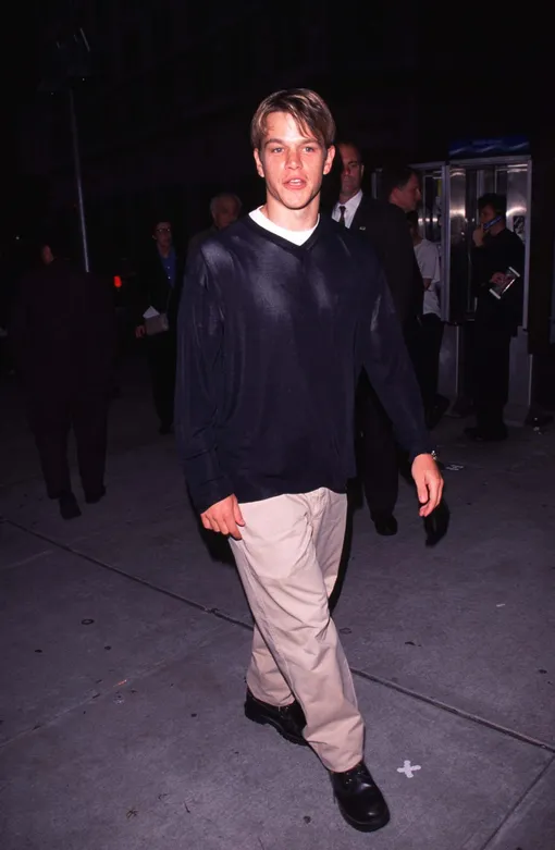 Nyc 6/23/98 N.Y. Premiere Of «Smoke Signals» At The Nat'L Museum Of The American Indian. Matt Damon Arriving. (Photo By Evan Agostini/Getty Images)