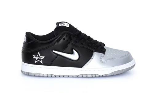 Supreme x Nike SB Dunk Low «Black/Metallic Silver»