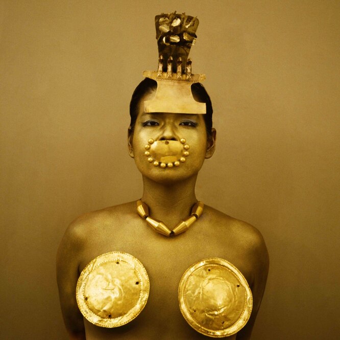 Индейская невеста в украшениях II века до н. э. из Перу и Панамы