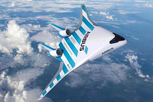 «Самолет из "Звездных войн": Airbus представил двухметровый прототип нового лайнера