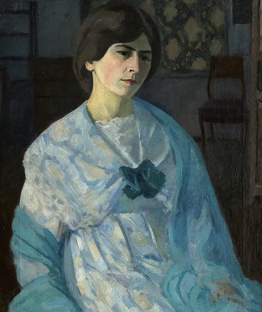 Роберт Фальк, «Лиза в голубой шали», 1909