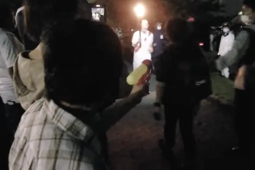 Жительница Токио попыталась потушить олимпийский огонь водяным пистолетом в знак протеста против проведения соревнований. Женщину арестовали