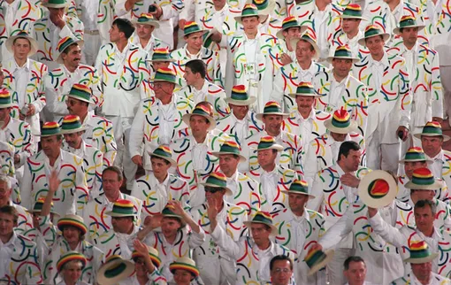 Российская сборная на открытии Олимпийских игр в Атланте, 1996