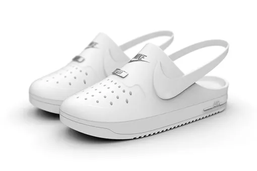 Думаете, вы уже видели самую странную обувь? Тогда посмотрите на прототип гибрида клогов и кроссовок Nike