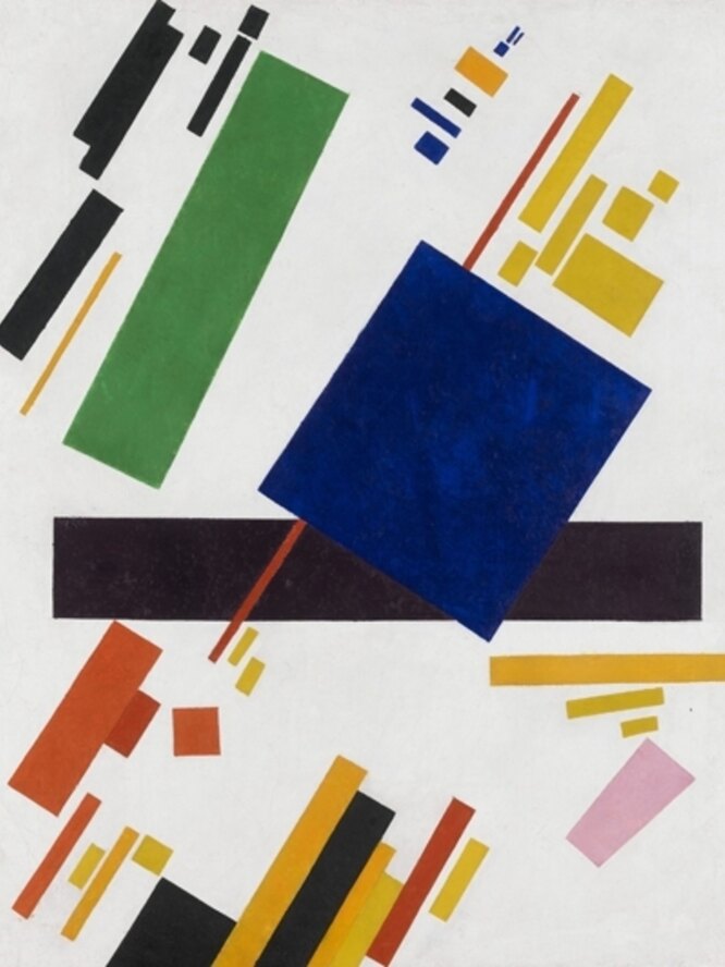 "Супрематическая композиция" Казимира Малевича. "Супрематическая композиция" Казимира Малевича.