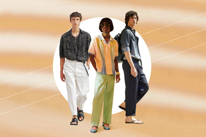 Самые модные легкие мужские брюки на лето: где купить и как носить