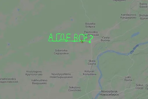 Шел третий месяц карантина: пилот самолета написал «А где все?» в небе над Новосибирском