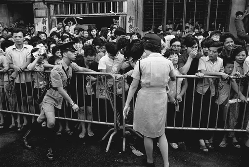 Фанаты на похоронах Брюса Ли в Гонконге, 1973 год