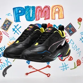 Кроссовки дня: Puma Thunder, которые раскрасил нью-йоркский художник, как способ познакомиться с современным искусством Кроссовки дня: Puma Thunder, которые раскрасил нью-йоркский художник, как способ познакомиться с современным искусством
