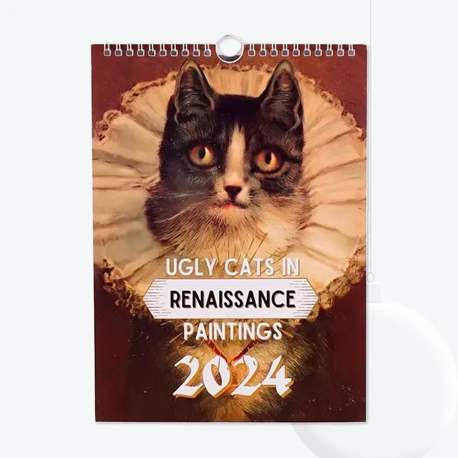 Календарь «Уродливые коты на полотнах эпохи Ренессанса» на 2024 год, 884 руб.