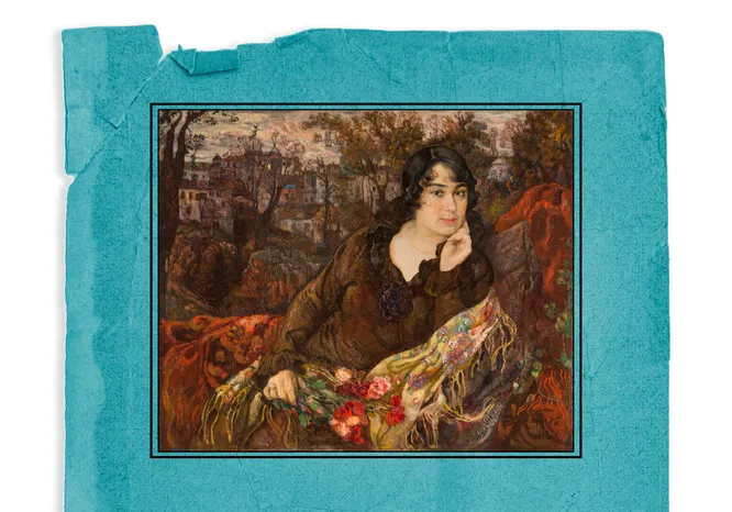 Начнем с разминки. Итак, относилась ли к светской элите эта дама с картины Исаака Бродского?