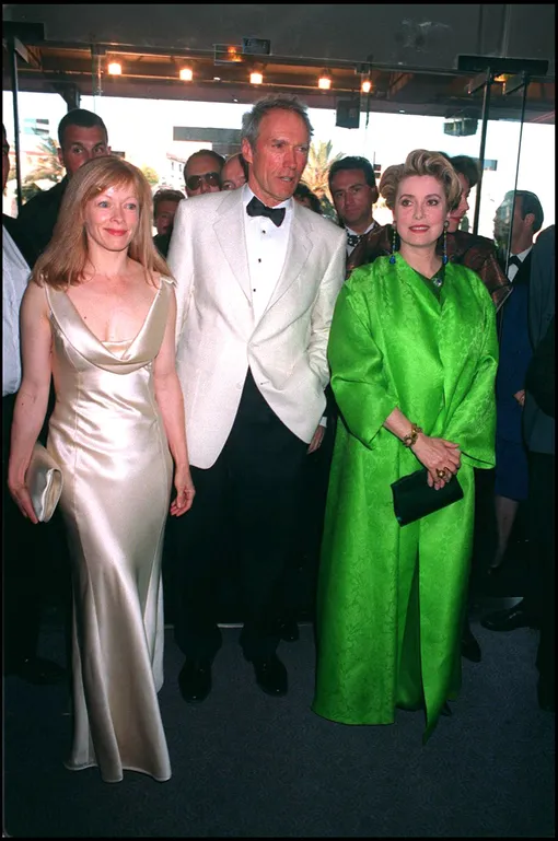 Клинт Иствуд и его жена и Катрин Денев