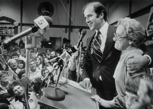 Senator Joseph Biden Jr.Sen. Joseph Biden Jr., with his mother, Jean, was re-elected and addressing followers. 1978
