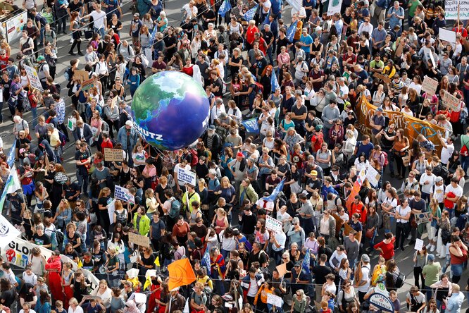 Протесты против изменения климата в Вене, Австрия, сентябрь 2019